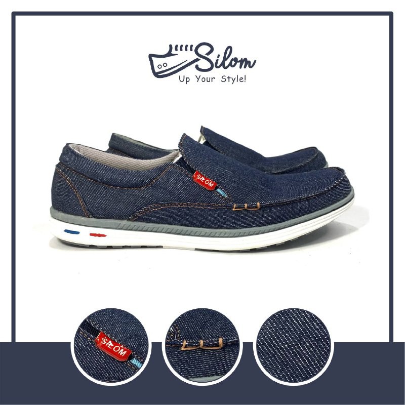 Silom sepatu kasual dengan bahan levis sepatu pria size 38-43!!!