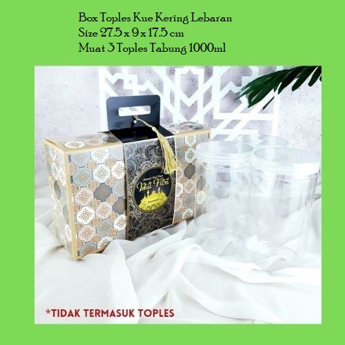 

Box Toples Hampers Lebaran Kotak Kue Kering Dus Parcel Gift Box Kardus Packing Cookies Idul Fitri (5pcs)