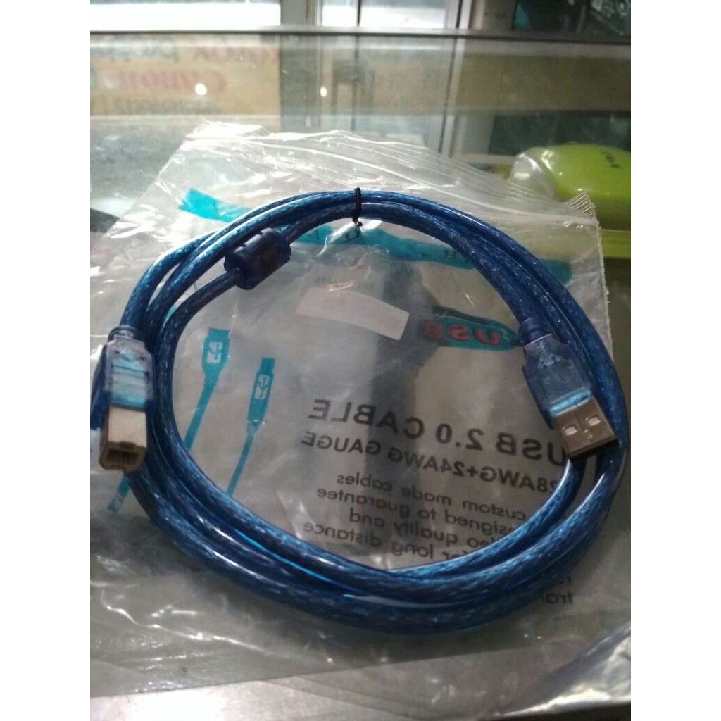 Kabel printer Usb Canon Epson HP Brother Xerox 1.5m