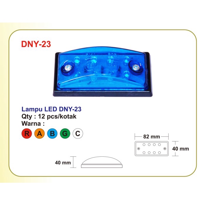 Lampu LED DNY 23 Lampu Bak Truk Universal 24v