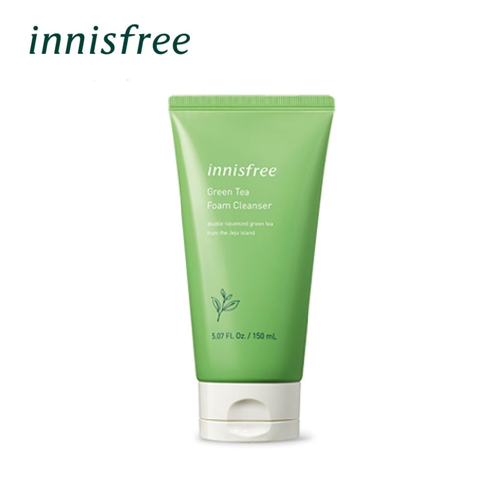 Foam Cleanser Innisfree Green Tea 150ml Moisturizing Pembersih Wajah Make Up Wajah