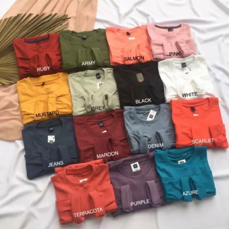 Kaos rib premium / kaos rib wanita / kaos rib / kaos rib lengan panjang