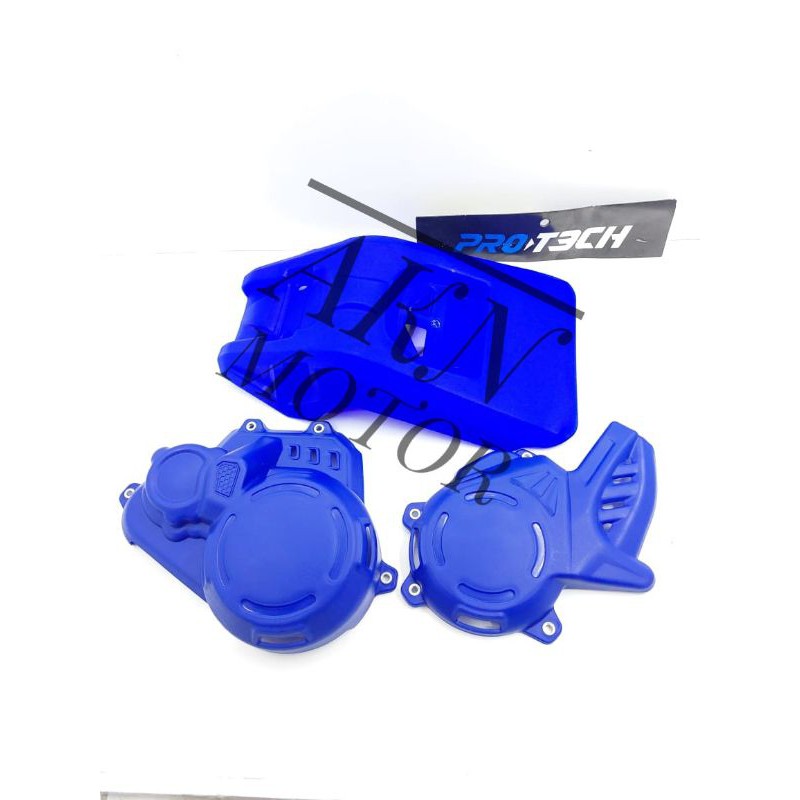 cover engine wr 155 tutup mesin plus cover magnet dan kopling Yamaha WR 155 R BAHAN PLASTIK ABS protech tutup mesin wr 155