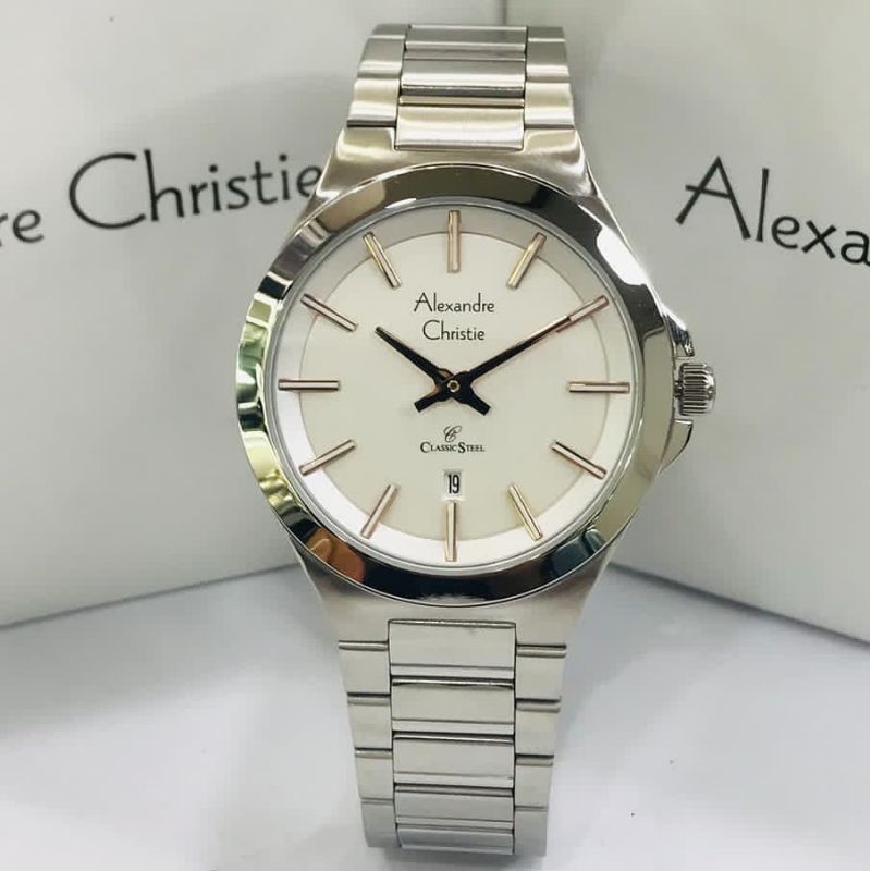 Jam Tangan Alexander Christie Pria Silver ac8634