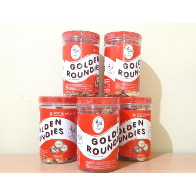 

[ISI 95PCS] Cokelat Koin Golden Roundies Toples Permen Cokelat Makanan Ringan Manis Qoobox