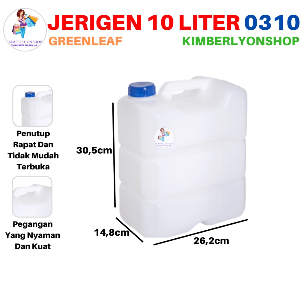 Jerigen Segi Indigo 10 Liter 0310 Green Leaf