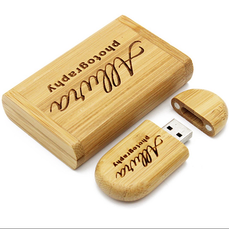 Flash Disk usb Bahan Kayu Kapasitas 4GB / 16GB / 32GB / 64GB Untuk Hadiah Pernikahan