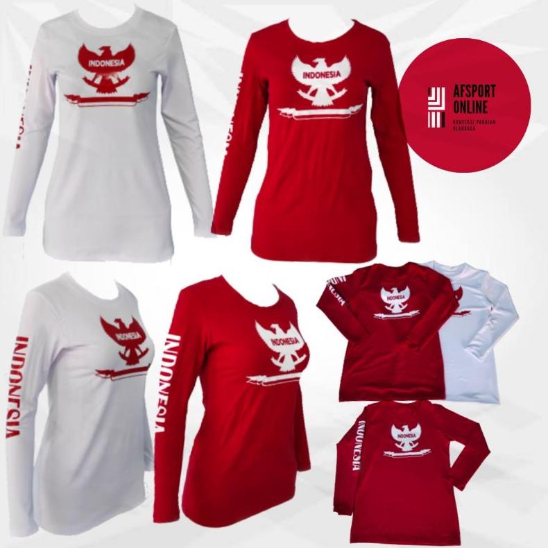 [[BISA COD]] baju senam garuda merah putih tangan panjang TERPERCAYA