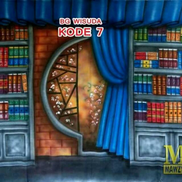 Background foto motif wisuda