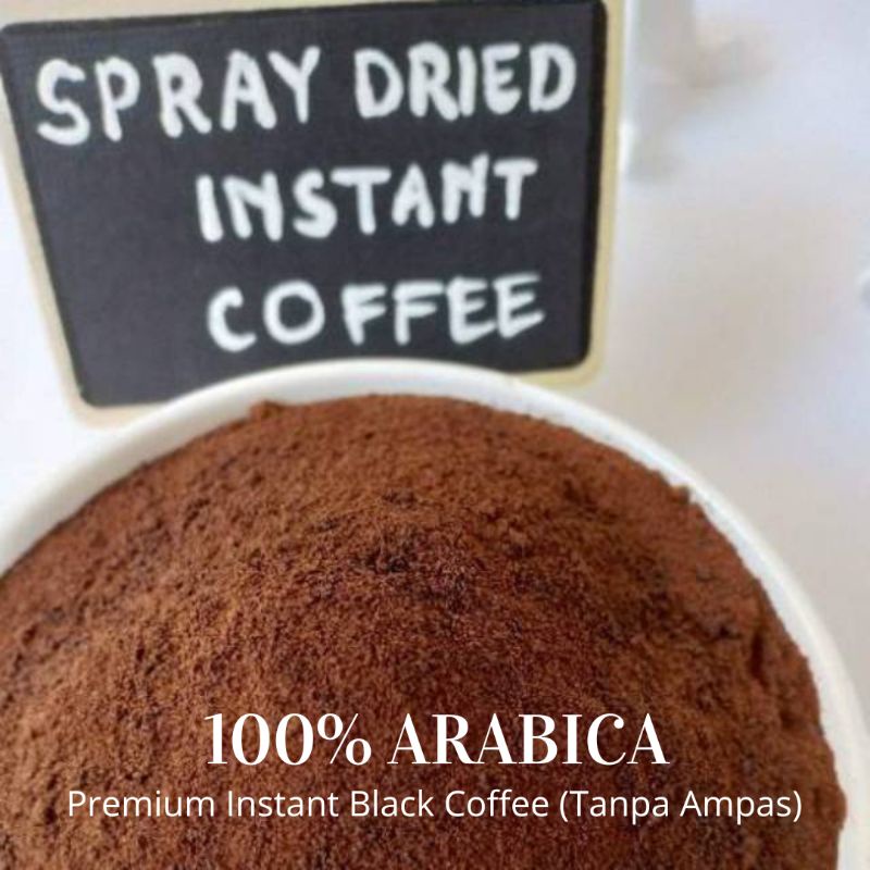 100% ARABICA Instan Black Coffee Arabica - Dalgona Coffee 200gr