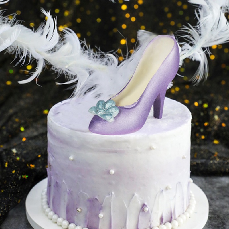 【justenjoyingg.id】Cake Decorating Mold Tools 3D High Heel Shoe Shape Chocolate Mold DIY Cake Mold