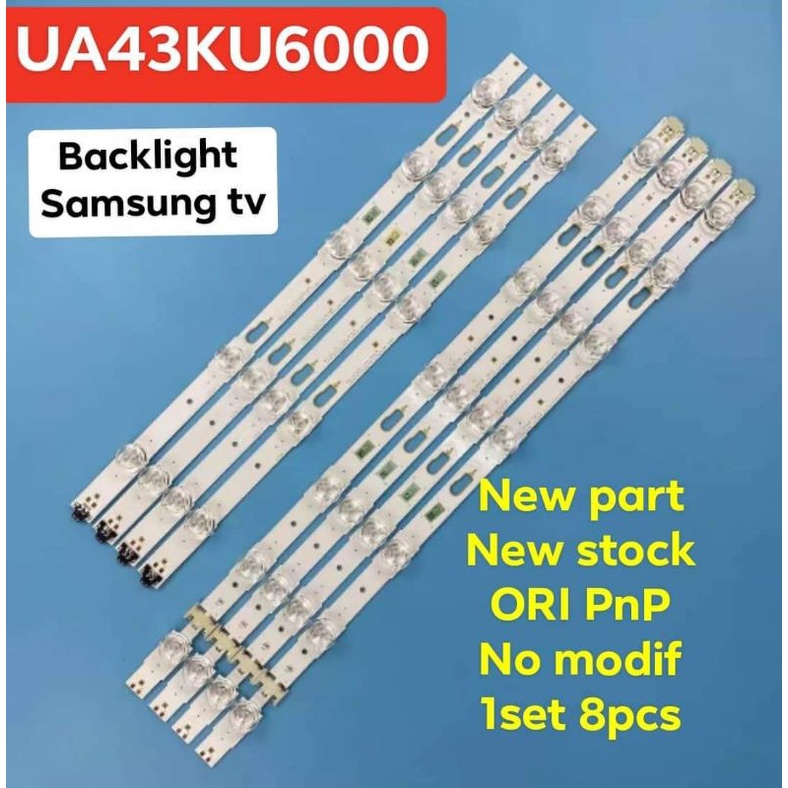 LAMPU LED BL BACKLIGHT TV SAMSUNG 43KU6000 UA43KU6000 UA43KU6000K