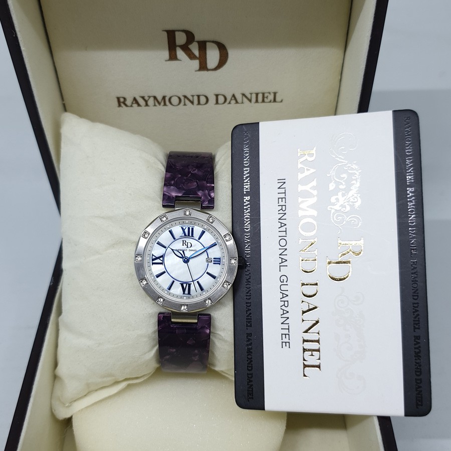 Raymond Daniel RD206 Silver Akr.Violet , Jam Tangan Wanita,Original