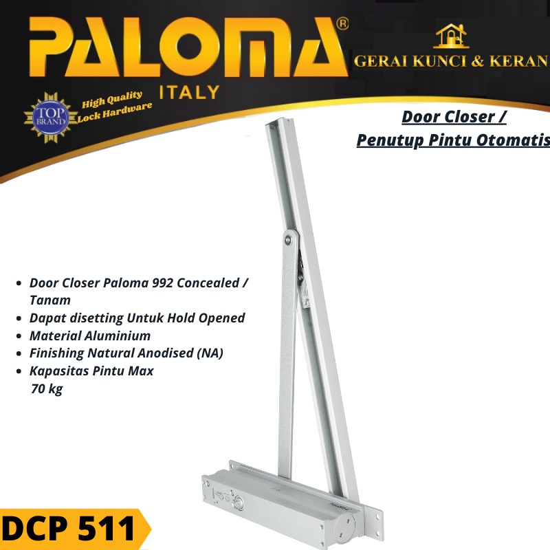 DOOR CLOSER PALOMA 992 CONCEALED NA DCP 511 PENUTUP PINTU OTOMATIS