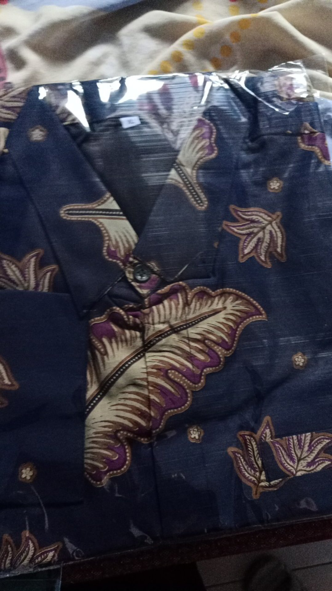Kemeja Batik Ulu Kamulyan Navy Full Furing Katun Halus Sragenan Size M-xxl Asli Solo