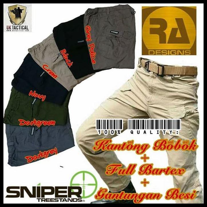 CELANA TACTICAL BLACKHAWK / CELANA PDL / CARGO PANJANG - HITAM, 28