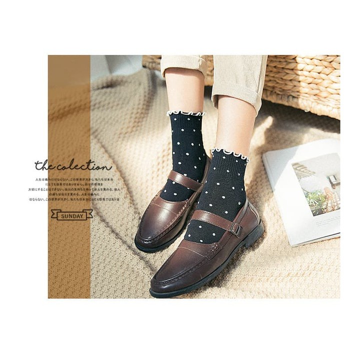 KK-01 kaos kaki pendek lolita renda fashion jepang korea daily socks