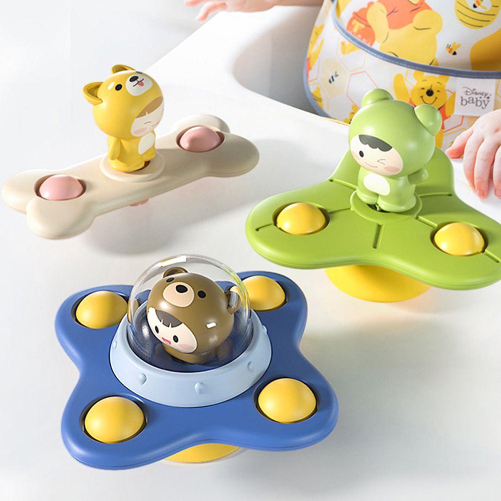 Lanfy Mainan Mandi Bayi Lucu Lucu Anak Kerincingan Teether Giroskop 2sampai4tahun Hadiah Anak Mandi Sucker Spinner