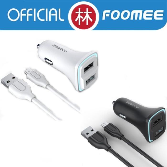 Foomee BA29 Car Charger Kit Dual Output Fast Charging