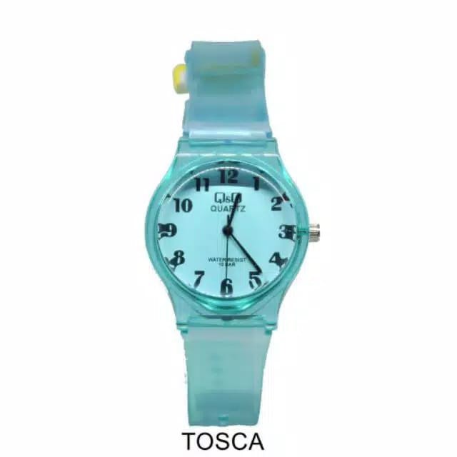 Jam tangan QQ Hot sale!! JELLY RUBBER ANALOG transparan