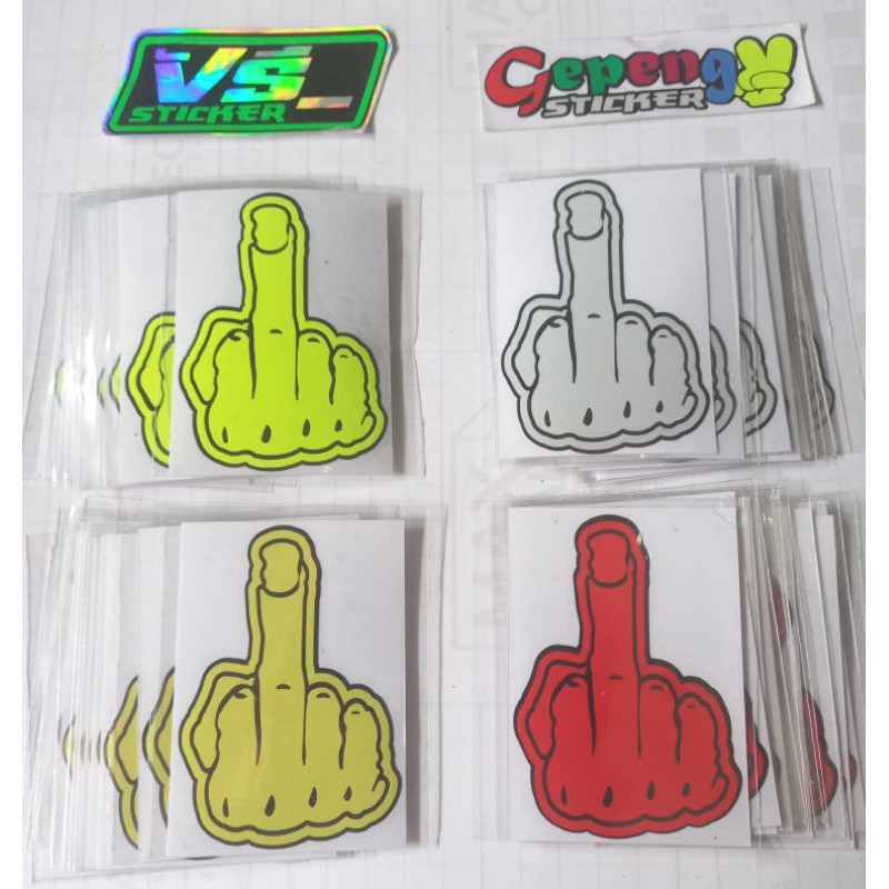 

sticker cutting fuck you berwarna murah