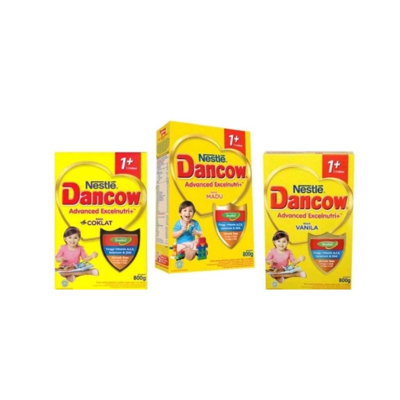 SUSU DANCOW 1+ ISI 800GR VANILA/MADU/COKLAT