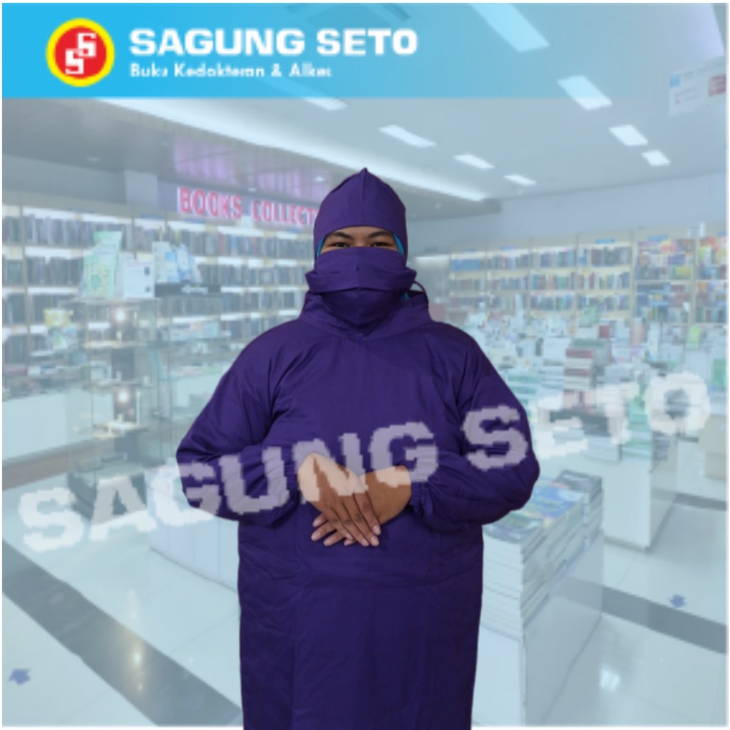 BAJU OK GOWN AMERICAN DRILL UNGU DARKORCHID (BAJU OK GOWN WARNA UNGU)