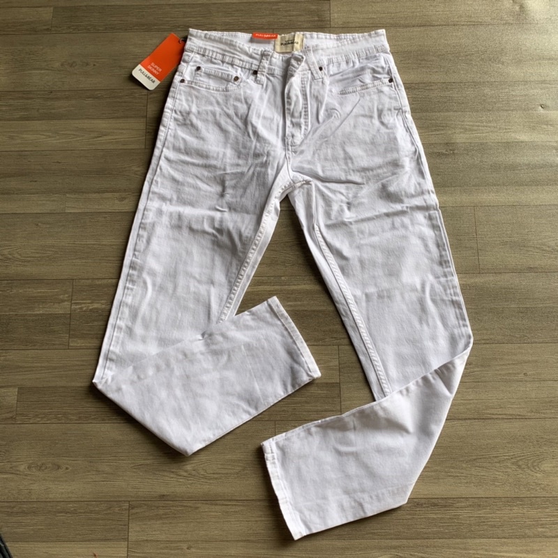 CELANA PANJANG COWOK PUTIH BEST SELLER STRECTH SOFT JEANS PREMIUM