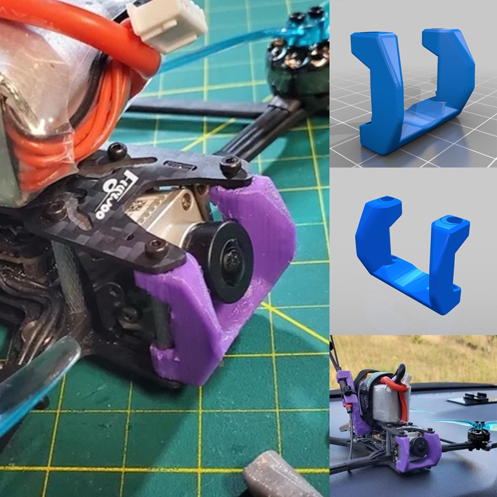 Flywoo Explorer LR4 Camera Bumper Guard FPV Drone 3D Print