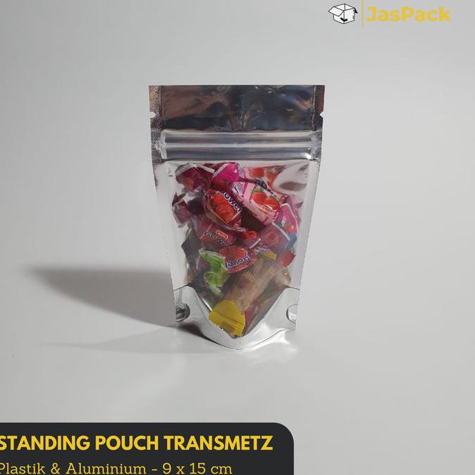 Plastik Klip Transmetz Standing Pouch Zipper Snack 9 x 15 cm