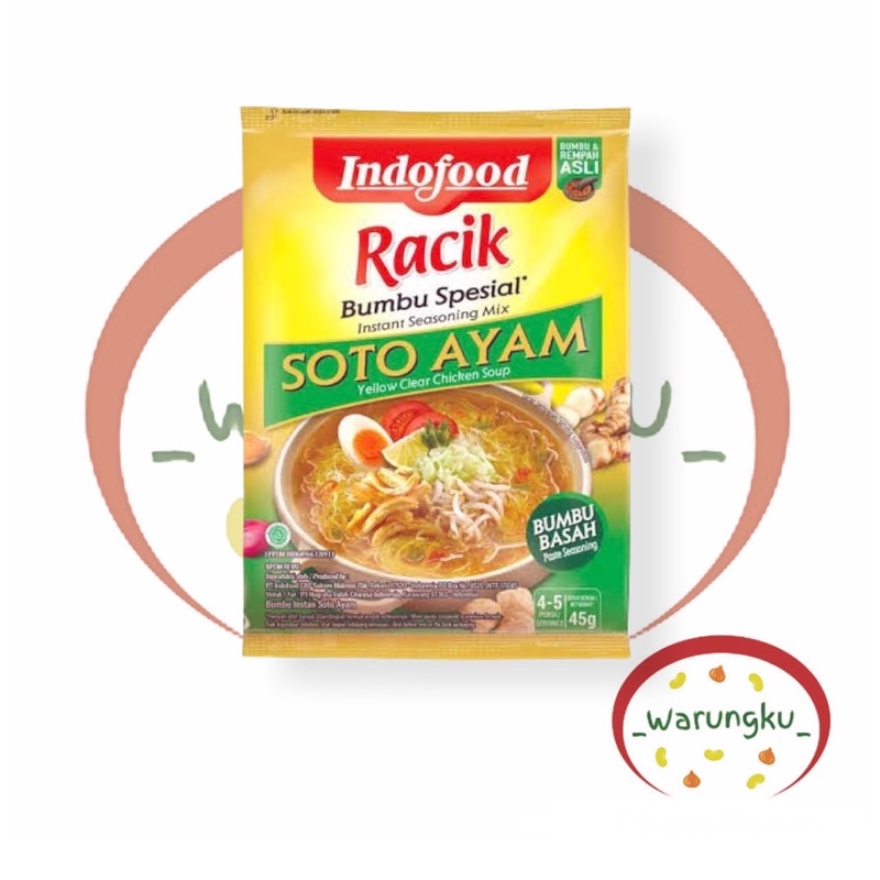 Indofood Bumbu Racik SOTO AYAM 45gr Bumbu Masak instant