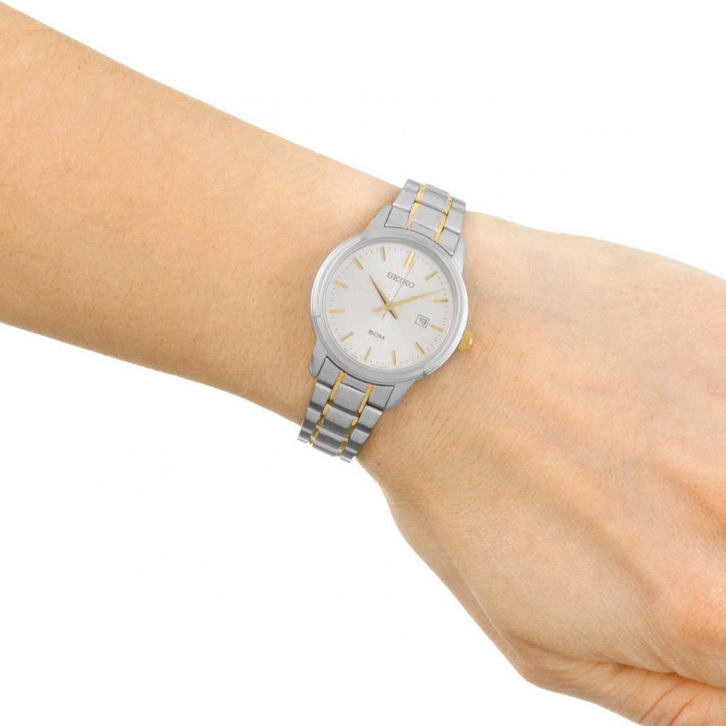 Seiko Ladies SUR745P1 Quartz Silver Dial - Jam Tangan Wanita SUR745