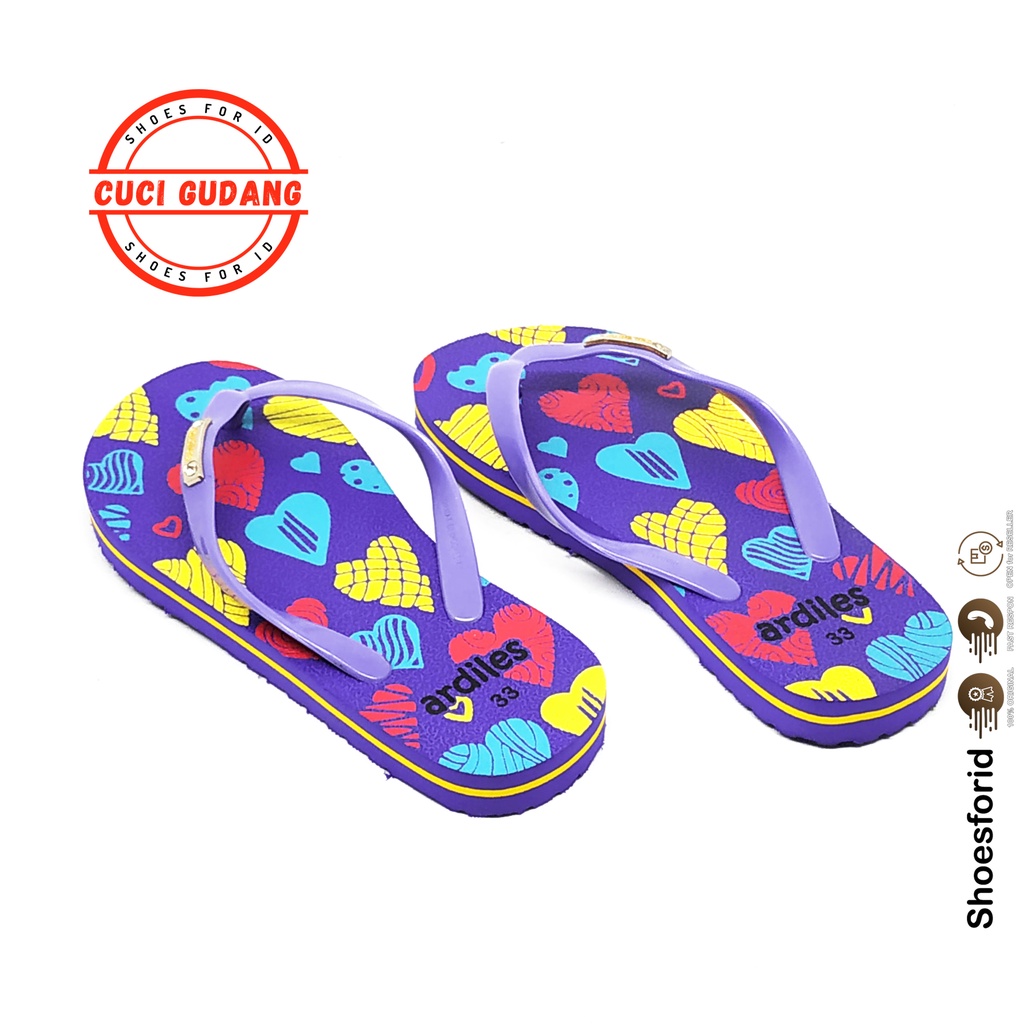 SFK SANDAL ANAK PEREMPUAN ARDILES LETICIA // ARDILES LAMPON // ARDILES PULO-LAMPON UNGU
