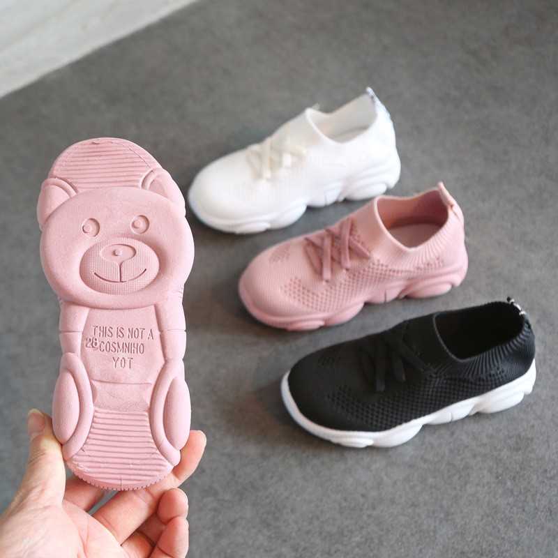 HappyOliver PANDA MOSCHI Sepatu Anak Laki Laki Perempuan Sneakers Sekolah 1-6 Tahun Import Bahan Canvas 2