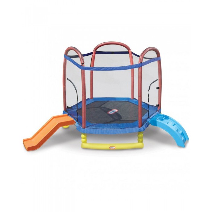 Mainan Trampolin Little Tikes Lt 624919 7ft Trampoline With Slide C010400125 Shopee Indonesia