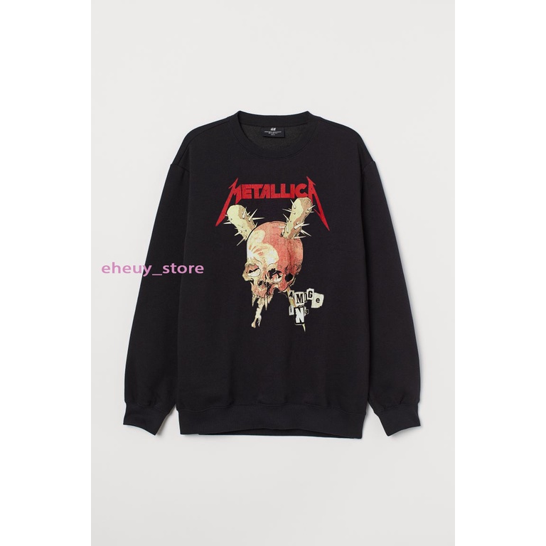 Crewneck H&amp;M Metallica Damage Justice Damage Inc Sweater Metallica HnM Original