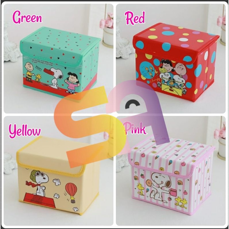 BOX/STORAGE LIPAT MINI SANRIO SNOOPY DENGAN TUTUP