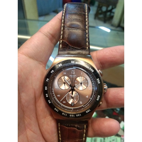 preloved swatch swiss chrono irony YOG407