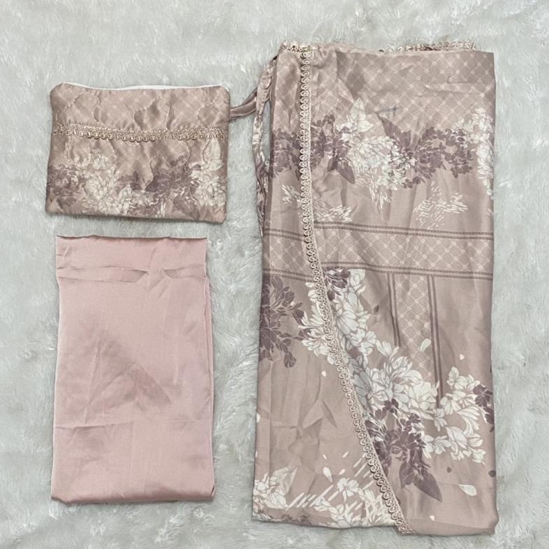 Mukena armani silk premium motif 2in1 travelling / mukena armani silk 2in1 / MUKENA SILK 2in1