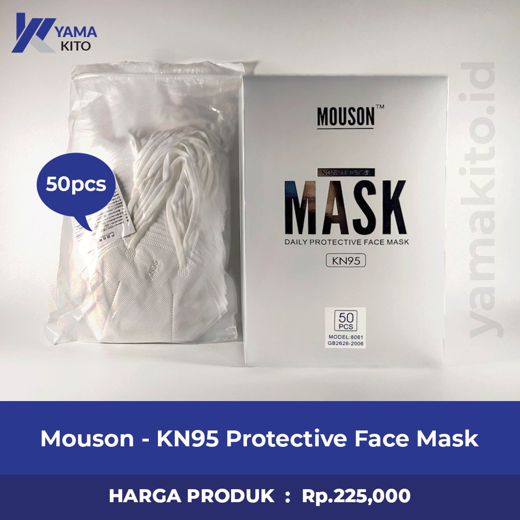 Mouson KN95 Protective Mask [PREMIUM] - 1 Box Isi 50 Pcs