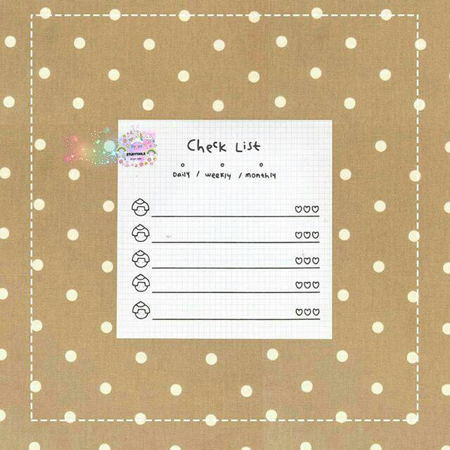 

CHECKLIST MEMOPAD