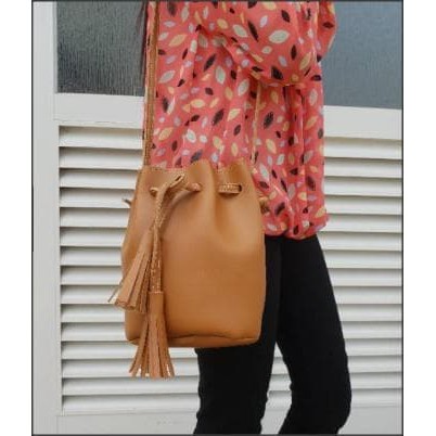 Tas Minishow Serut Kuncir Sling Bag  Mini Serut Tas Fashion cewek trendy murah