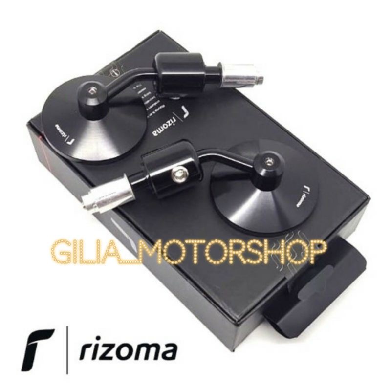 Spion Jalu Bulat Retro Rizoma Shadow ORI Black Series Full CNC  Universal PCX Aerox Vespa Vario dll