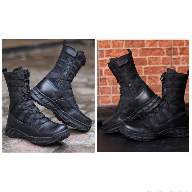 Sepatu Pdl kulit asli l Sepatu Pdh Original Mr. joe BOA