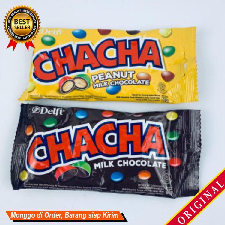 

Jajanan Snack camilan keluarga Sajian bekal menyenangkan Permen CHACHA Milk Chocolate 25g