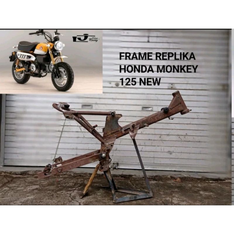 frame rangka honda monkey new 125 rangka honda monkey new 125 set arm arem pnp mesin kharisma supra 
