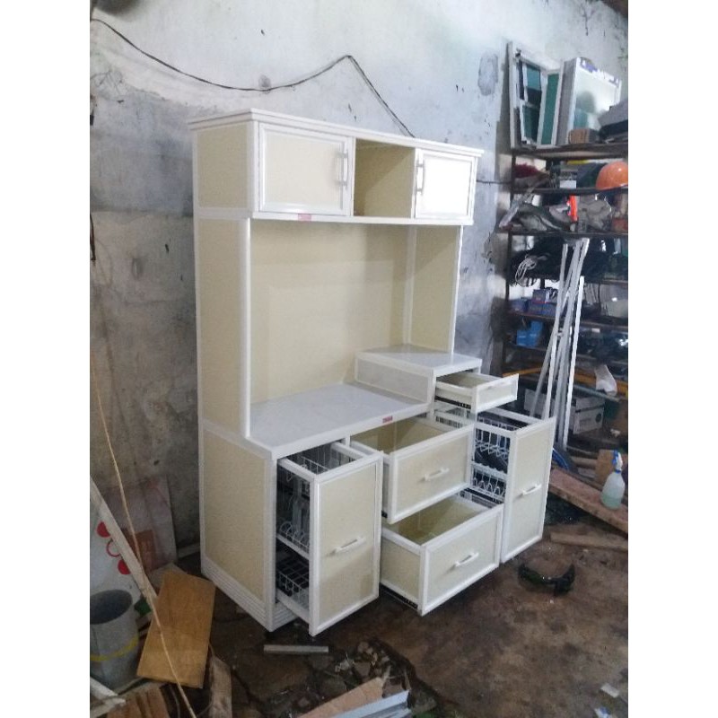 Lemari Rak Piring (Kitchenset Portable) Murah Manis Anti Rayap Anti Lapuk Created By CV. RAJAKARYA 2