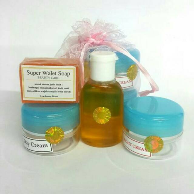 PAKET CREAM WALET POT BIRU