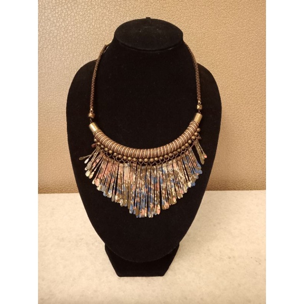 Kalung Wanita Fringe Chain Necklace Kode K14