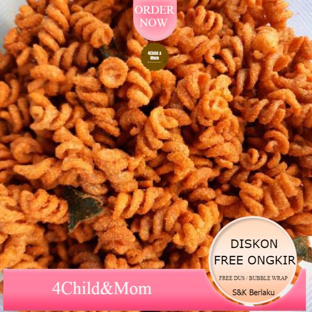 

Makaroni Pedas Makaroni Spiral Snack Kiloan Cemilan Pedas 200 gram